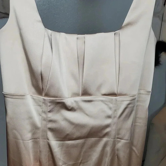 Calvin Klein Gold Fitted Dress & Jacket Set Size 12 - Picture 7 of 12